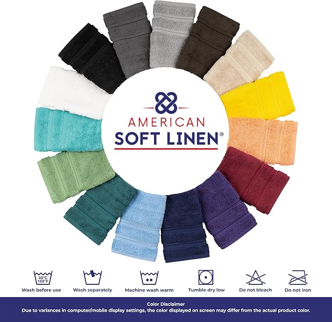 American Soft Linen 100% Cotton Luxury Turkish Towels, 6 Piece Towel Set | Soft - Image 8