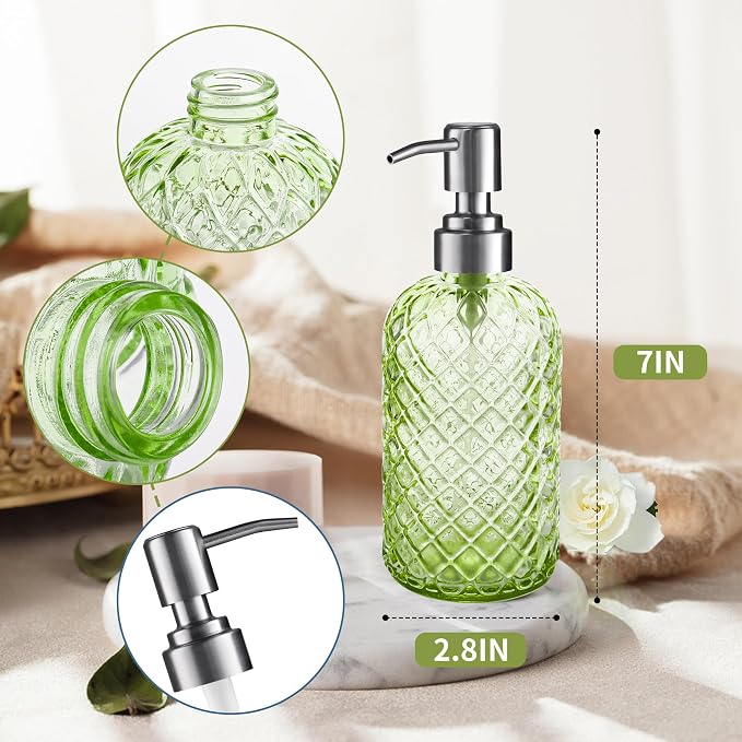 Kaishun Refillable Glass Soap Dispenser - Image 2