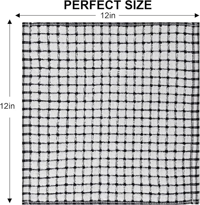 Kitinjoy Cotton 8 Pack Terry Kitchen Dish Cloths - Image 6