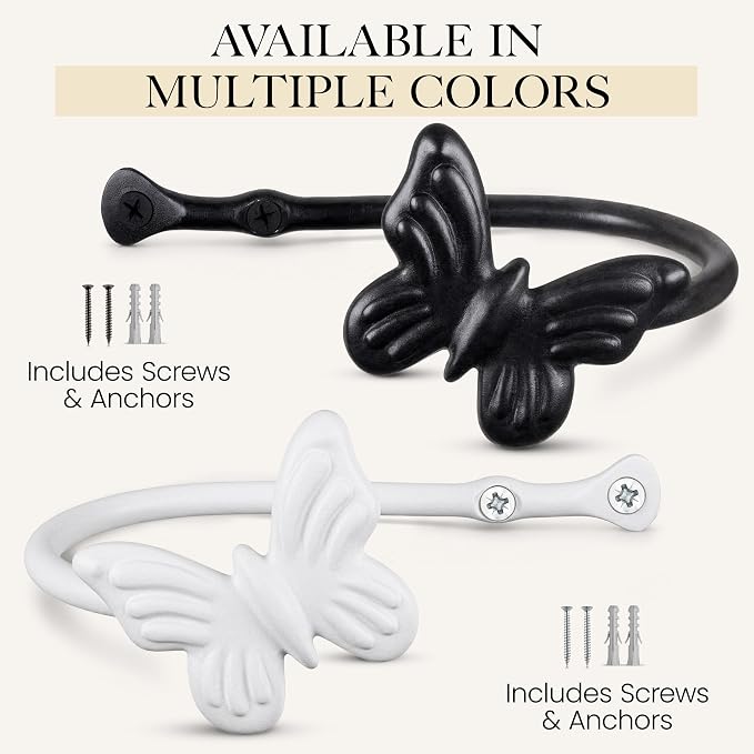 RTZEN Metal Curtain Tiebacks, Drapery Holders - Image 9
