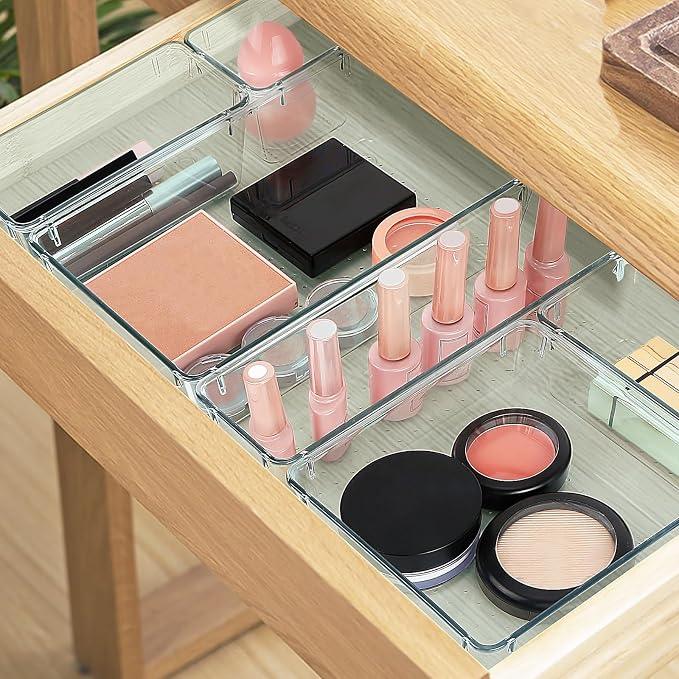 10 PCS Drawer Organizer Set, 5 Size Bathroom and kitchen organizer Trays | - Image 5