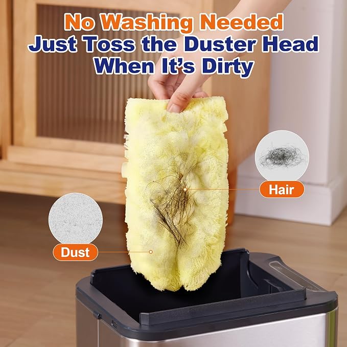 JOYMOOP Scented Telescopic Duster kit, 3FT Extendable Handle + 48 Yellow Refills - Image 15