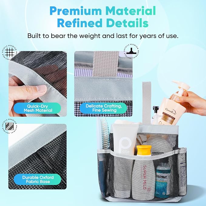 EUDELE Mesh Shower Caddy Portable - Image 5