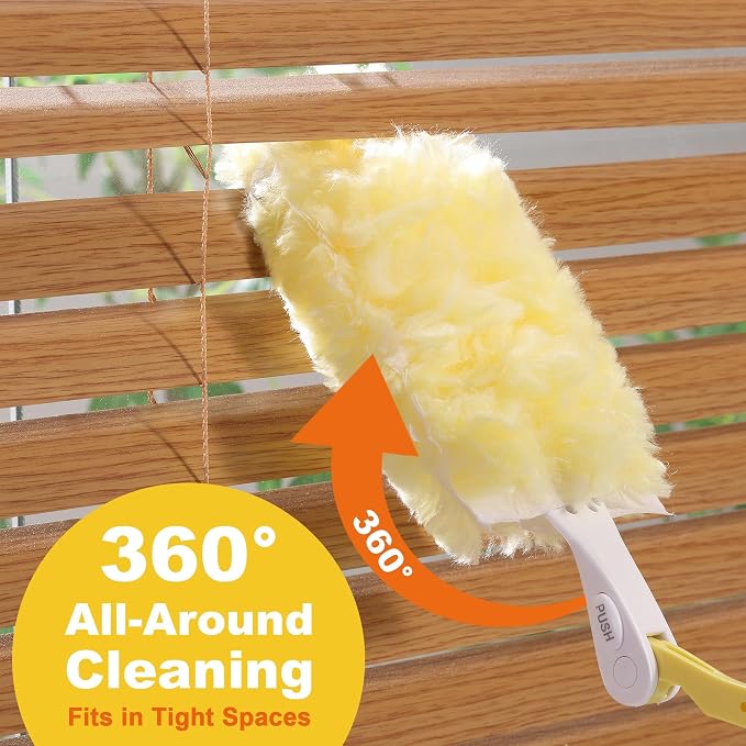 JOYMOOP Scented Telescopic Duster kit, 3FT Extendable Handle + 48 Yellow Refills - Image 14