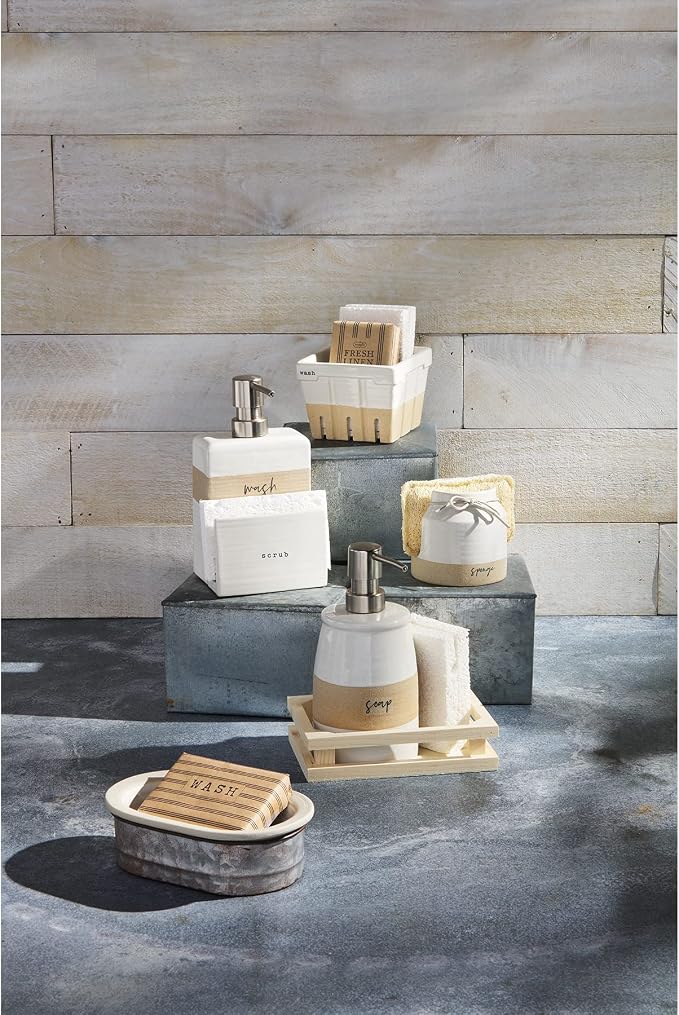 Mud Pie Stoneware Soap Sponge Holder - Image 2