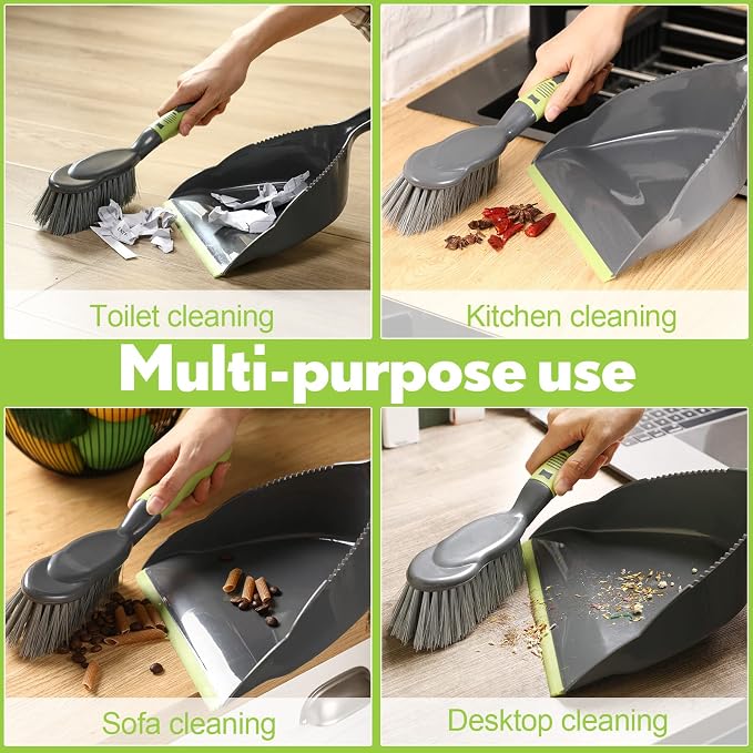 Zopeal 6 Set Dust Pan and Brush Set, Small Dustpan - Image 7