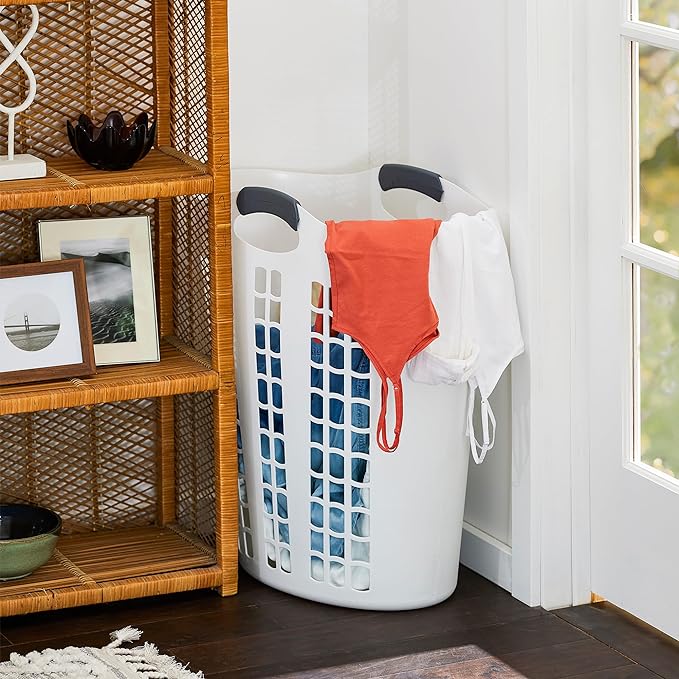 Gracious Living Laundry Basket, Easy Carry Flex Collapsible Hamper - Image 7