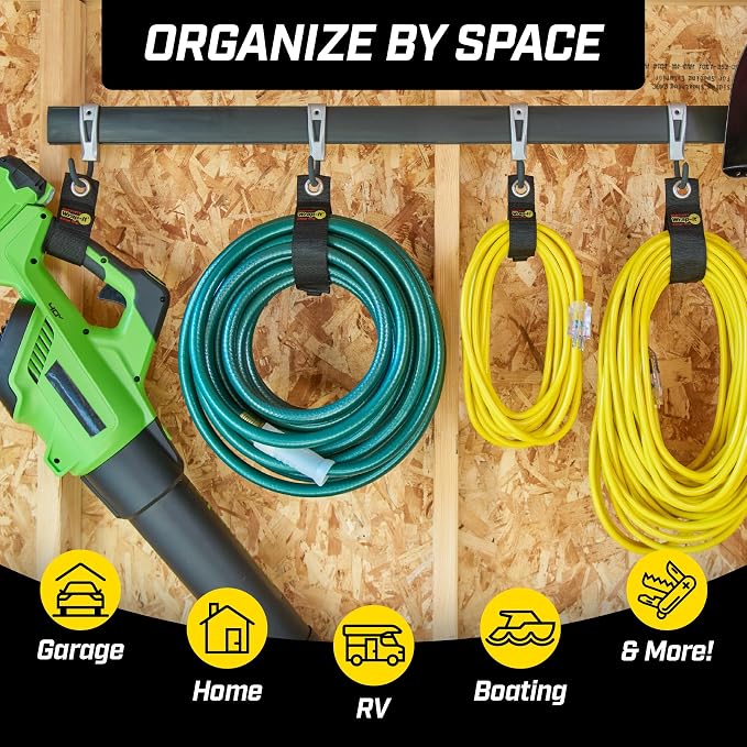 Heavy-Duty Wrap-It Storage Straps, 17-inch | Extension Cord Organizer, Cord - Image 8