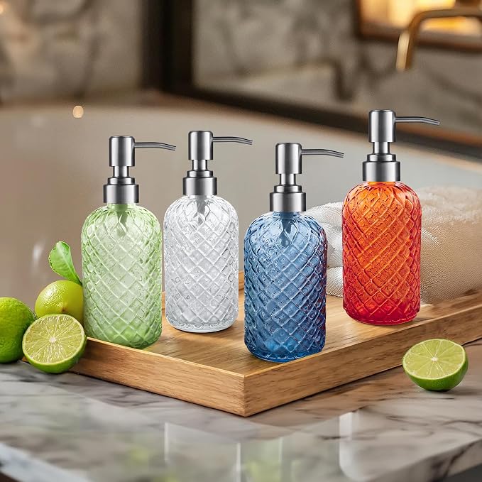 Kaishun Refillable Glass Soap Dispenser - Image 7