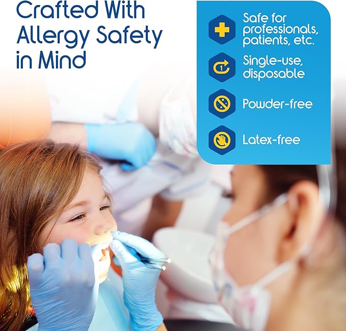 Inspire Black Nitrile Disposable Gloves | 4.5 Nitrile Disposable Safety Medical - Image 4