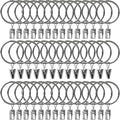 40 Pack Metal Curtain Rings by AMZSEVEN
