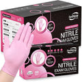 SwiftGrip Pink Nitrile Gloves, Industrial Gloves Disposable Latex Free by SwiftGrip