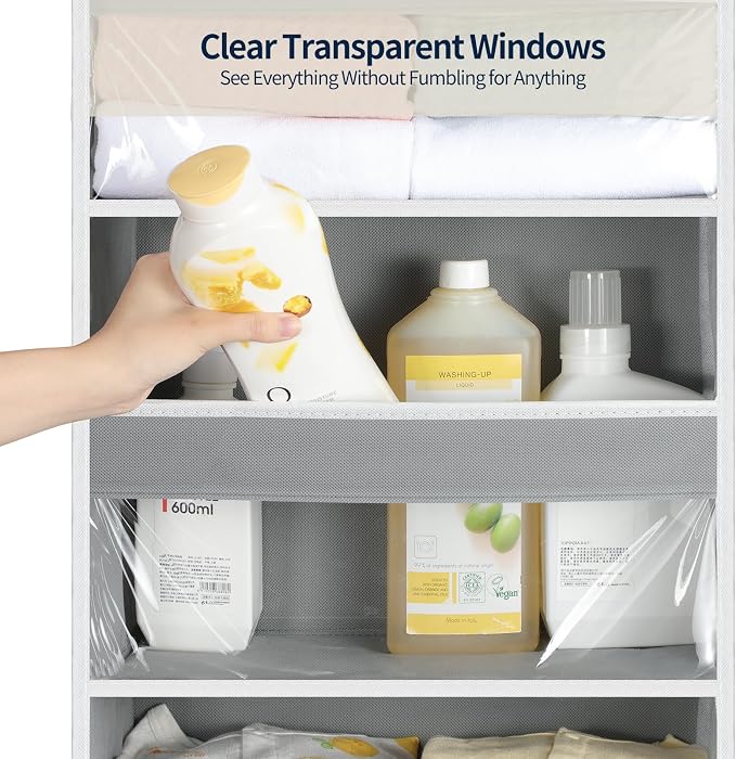 Yecaye Over the Door Organizer 5 Tiers, Heavy Duty Hanging Storage - Image 6