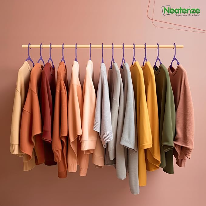 NEATERIZE Clothes Hangers Plastic 50 Pack - Image 5