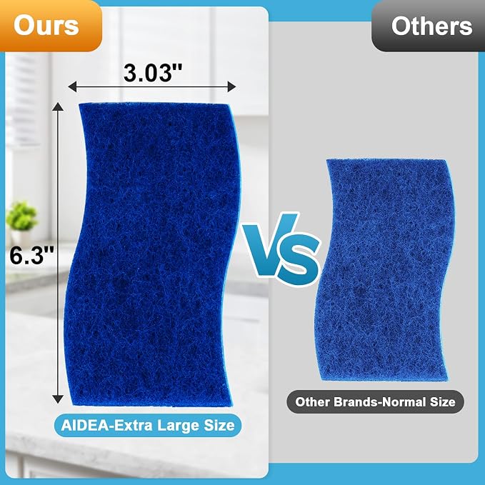 AIDEA XL Sponges Kitchen 6Count, Non-Scratch Scrub Sponges - Image 2