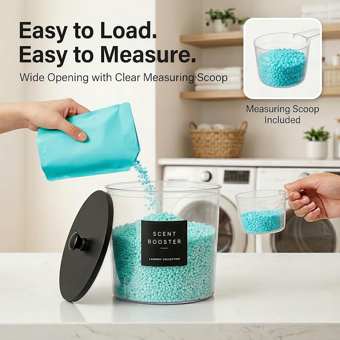 Laundry Room Organization Set, 5 Laundry Containers, 2 detergent dispenser - Image 5