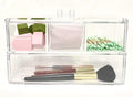 Square Acrylic Cotton Ball Pads Gauze Swab Holder Organizer Q-tip Dispenser by KWCollection