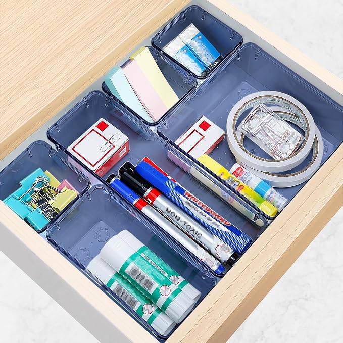 25 PCS Drawer Organizer Set, 5 Size Bathroom and kitchen organizer Trays | - Image 6