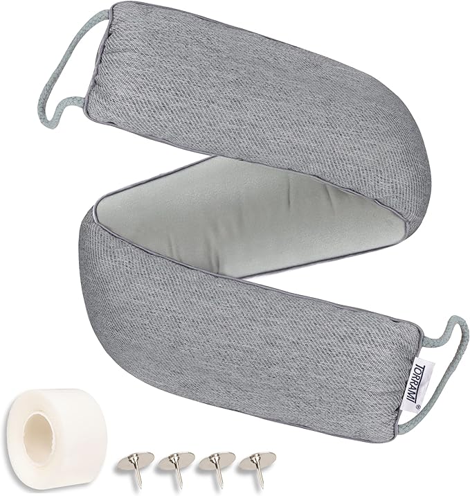 TORRAMI 38" Door Draft Stopper Under Bottom Insulation Noise Air Stopper 2.2LB by TORRAMI
