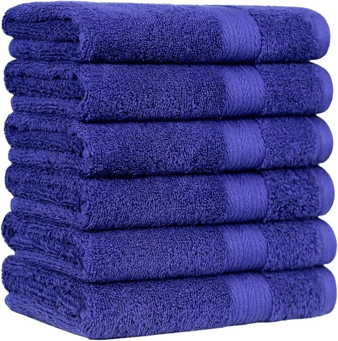 Amazon Basics 100% Cotton Fade-Resistant Hand Towels by AmazonBasics