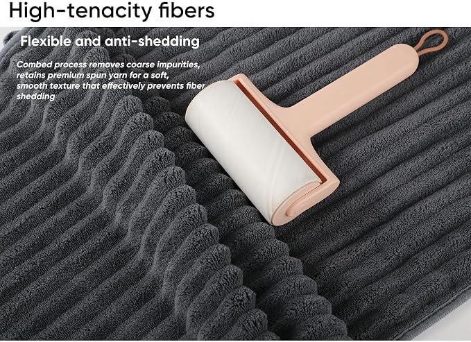 Luxury 3-Piece Quick-Dry Bath Towel Set – Ultra Soft Microfiber Towels | Hand - Image 5