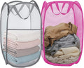 2Pcs Pop Up Laundry Hampers for Cruise Foldable Mesh Laundry Basket by Aplter