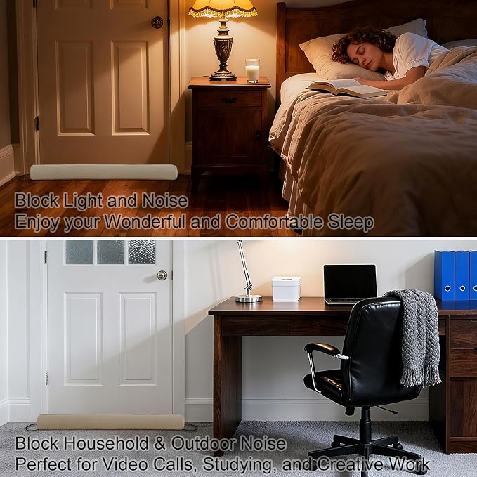 34 Inch Door Draft Stopper, Blocks Hot Cold Air - Image 3