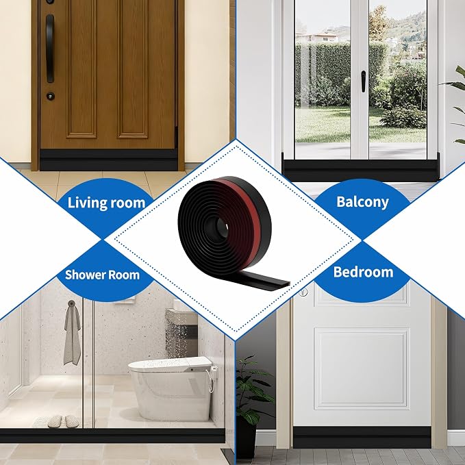 2 Pack Door Draft Stopper Sheets, Door Sweep - Image 6