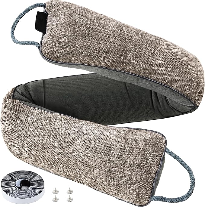 Weighted Door Draft Stopper, 32inch | Under Door Noise Blocker, Front Door by Makryebi
