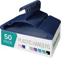 NEATERIZE Clothes Hangers Plastic 50 Pack by Neaterize
