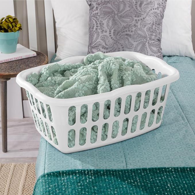 Sterilite Rectangular Laundry Basket, Plastic Clothes Hamper - Image 5