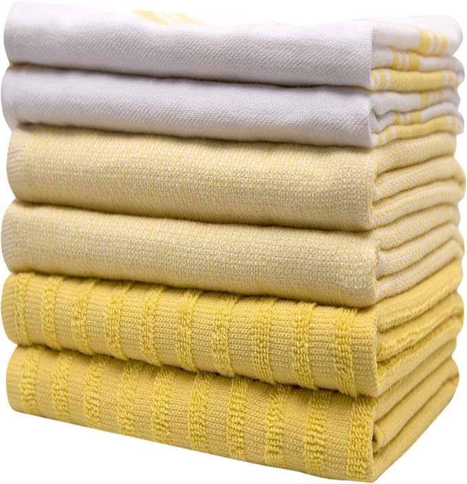 Premium Kitchen Towels 6 Pack 100% Cotton 20"x28" Dish Towels - Image 6