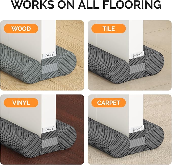 fowong 36 Inch Door Draft Stopper, Under Door Noise Blocker, Dust and Light - Image 5