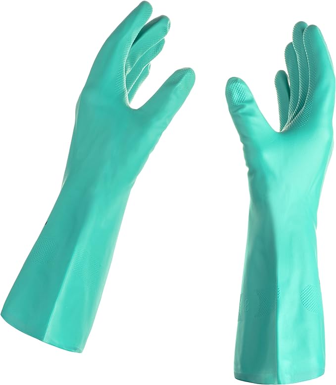 Tusko Products Best Nitrile Rubber Cleaning, Dishwashing Gloves, Latex Free - Image 2