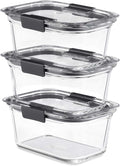Rubbermaid Brilliance Glass Storage 4.7-Cup Food Containers by Unknown