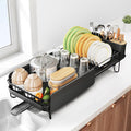 SNTD Large Dish Drying Rack for Kitchen Counter, Expandable, Adjustable Length by SNTD