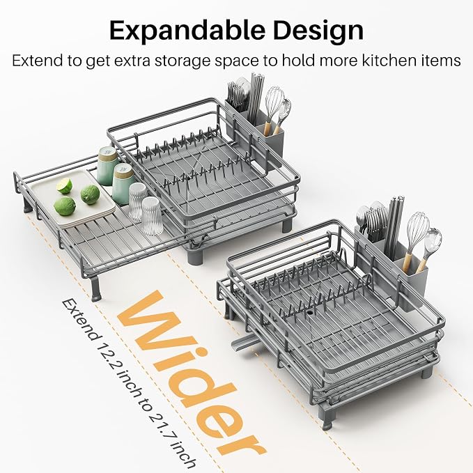 SNTD Expandable Dish Drying Rack - Image 5