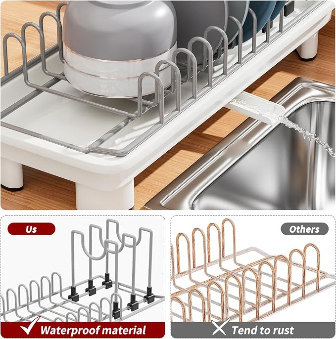 Small Dish Drying Rack, Stainless Steel - Image 5