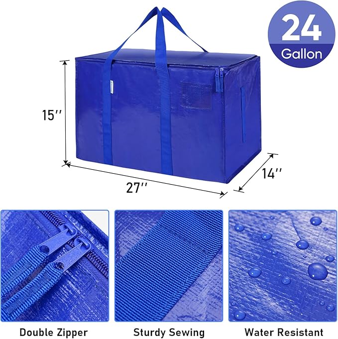 TICONN 8 Pack Extra Large Moving Bags Heavy Duty - Image 3