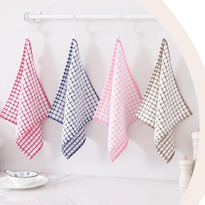 Kitinjoy Cotton 12 Pack Terry Kitchen Dish Cloths - Image 8