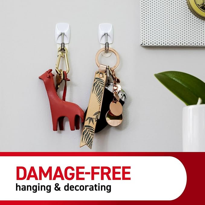 Command Small White Wire Hooks, 16 Hooks, 24 Strips | Damage-Free Hanging - Image 7