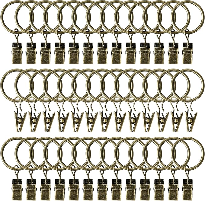 Lansian 44 Pack Curtain Rings by Lansian