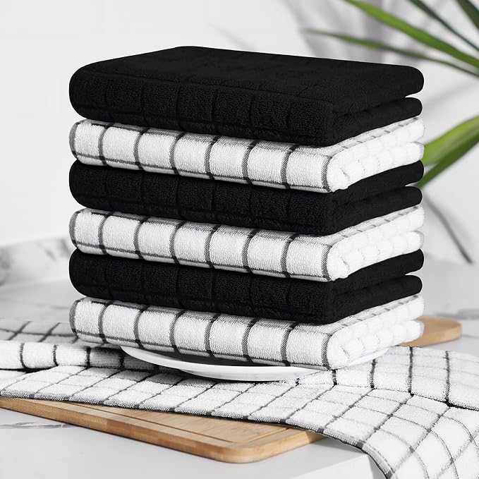 Homaxy Large Premium Cotton Kitchen Towels 16"x 28", 8 Pack - Image 8