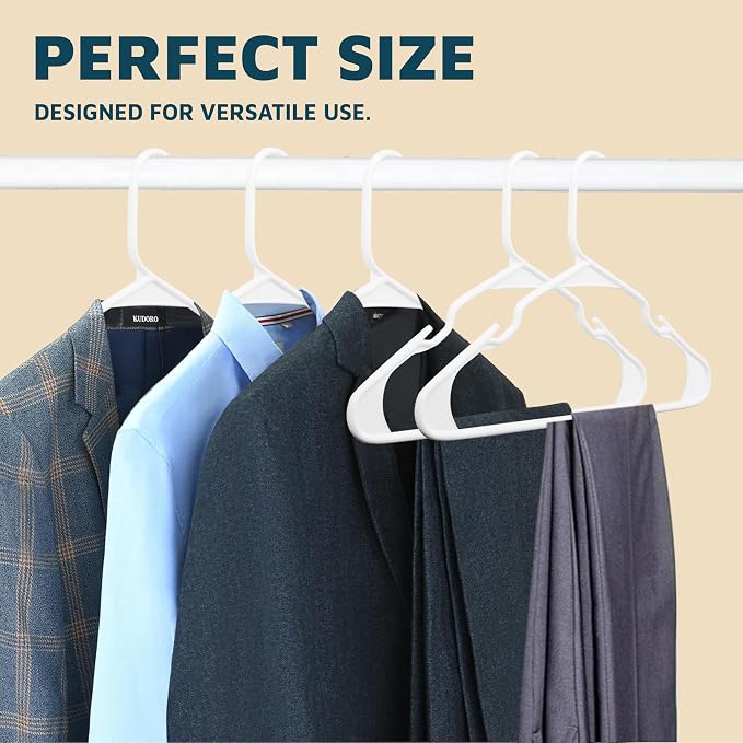 Lifemaster Plastic Clothes Hangers – Heavy Duty Hanger Set, - Image 10
