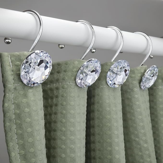 24PCS Shower Curtain Hooks Rings - Image 6