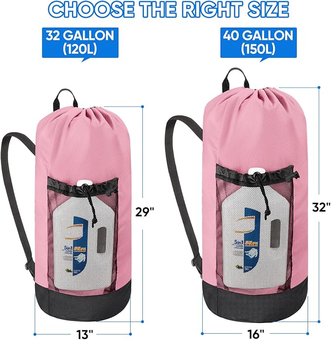 BALEINE 120L Laundry Bag Backpack, 900D Oxford Fabric Large Travel Laundry Bags - Image 2