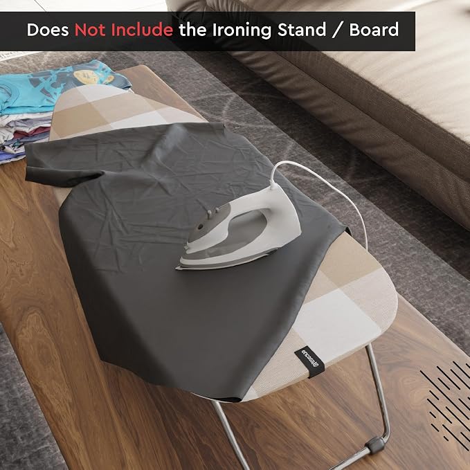 Encasa XO Ironing Board Cover and Pad, Thick Felt 28"x12" - Image 3