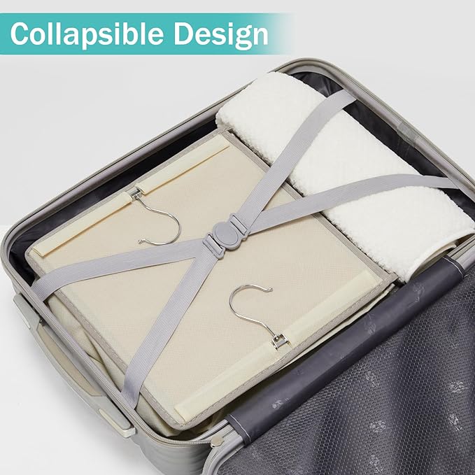 YOUDENOVA Hanging Closet Organizer and Storage, 2 Packs, 2 Side Pockets - Image 6