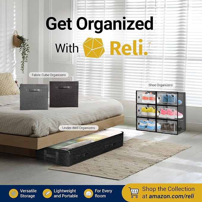 Reli. Moving Bags Heavy Duty Clear, Extra Large Totes | - Image 6
