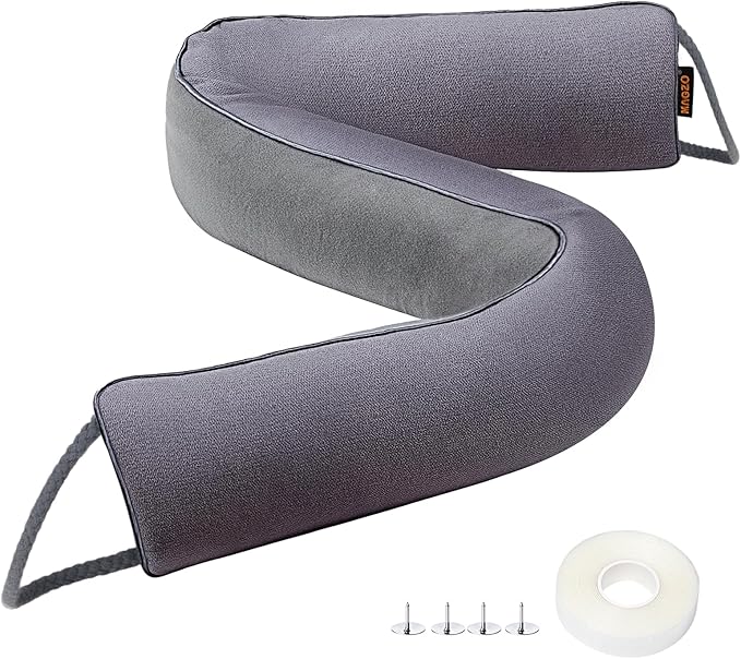 MAGZO Draft Stopper for Bottom of Door Seals 3" Gaps 38 Inches, Premium Cotton by MAGZO